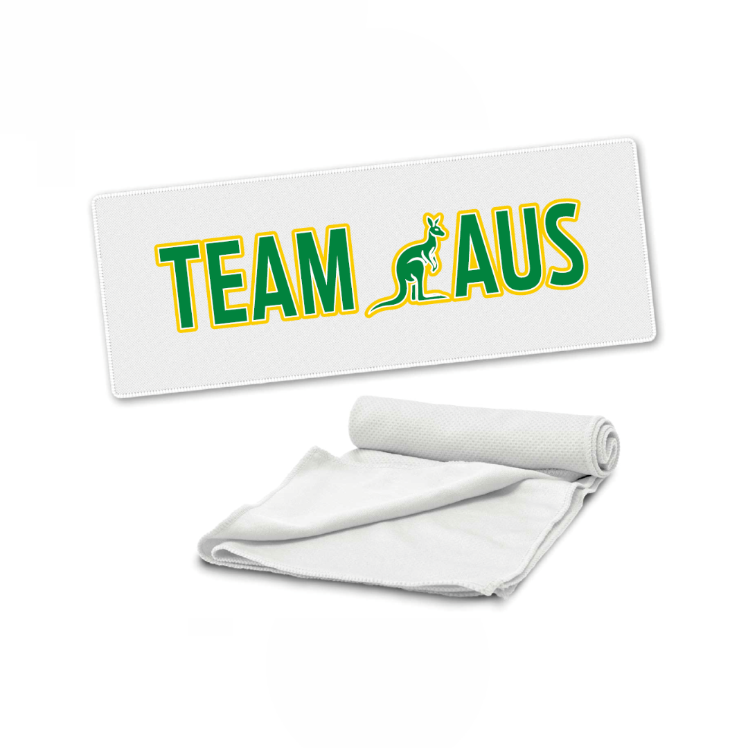 Australian Cheer Union - Merchandise | PRE-ORDER | Active Cooling Towel - White