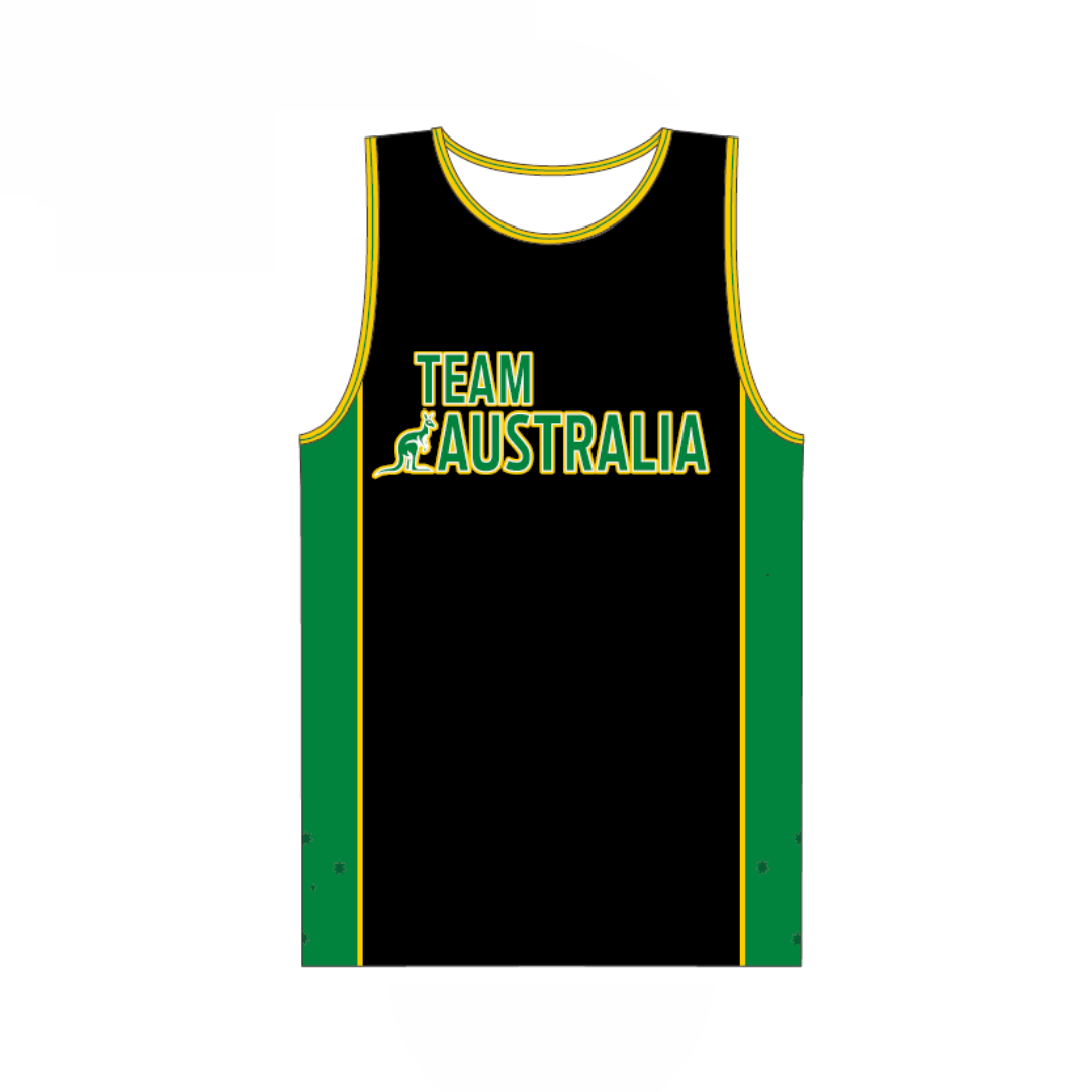 Australian Cheer Union - Team Cheer | PRE-ORDER | Unisex Training Singlet - Sublimation