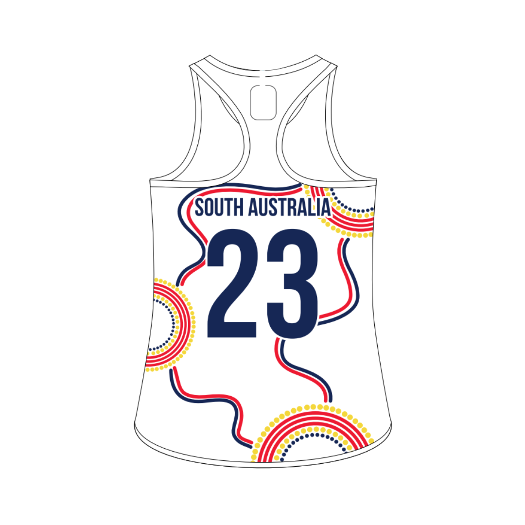 Hockey SA | PRE-ORDER | Womens Away Singlet - Indigenous