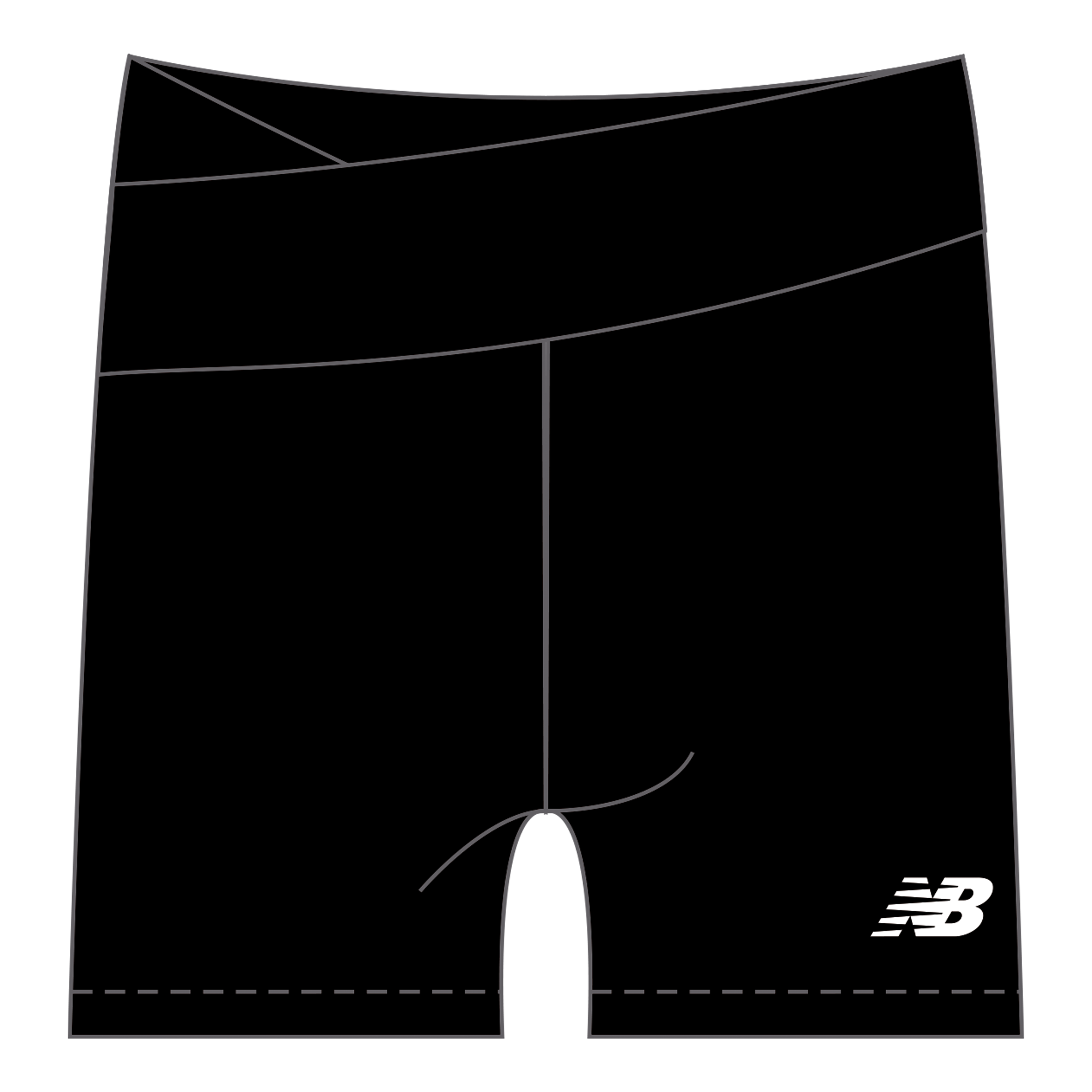 Volleyball Australia | NB Womens 5" Bike Shorts - Black