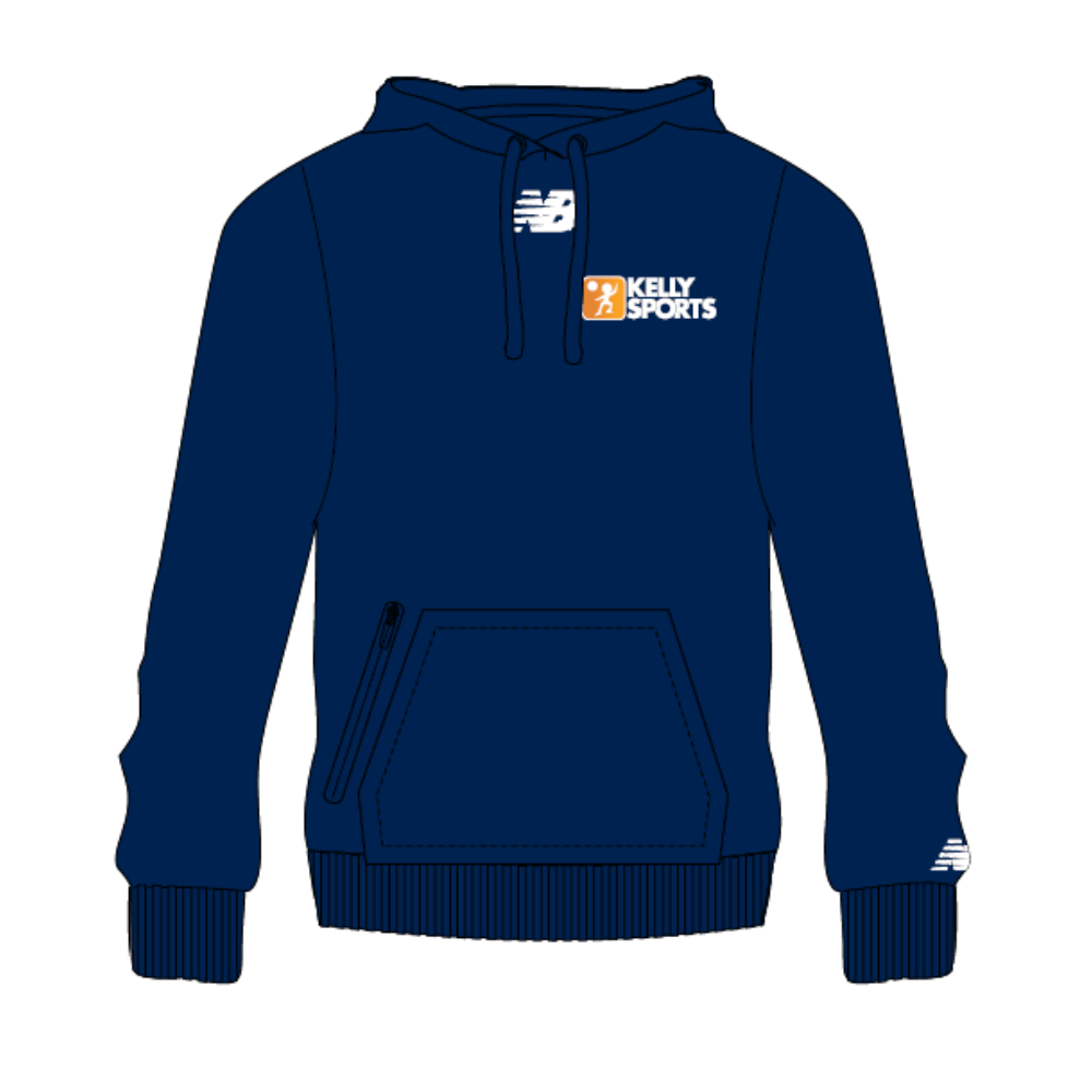 Mens NB Bravo Coach Hoodie (Small Logo) - Navy