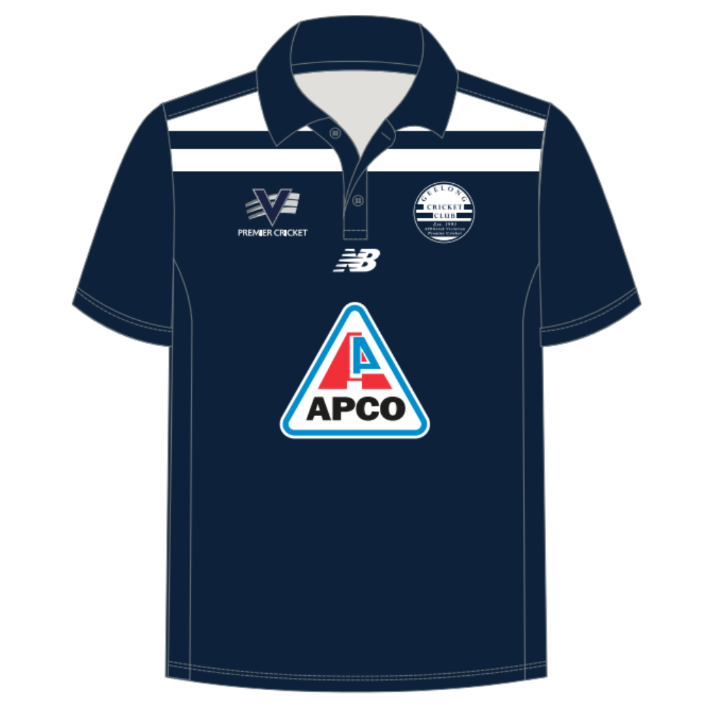 Geelong Cricket Club | PRE-ORDER | NB Unisex Polo - One Day - Navy - Short Sleeve