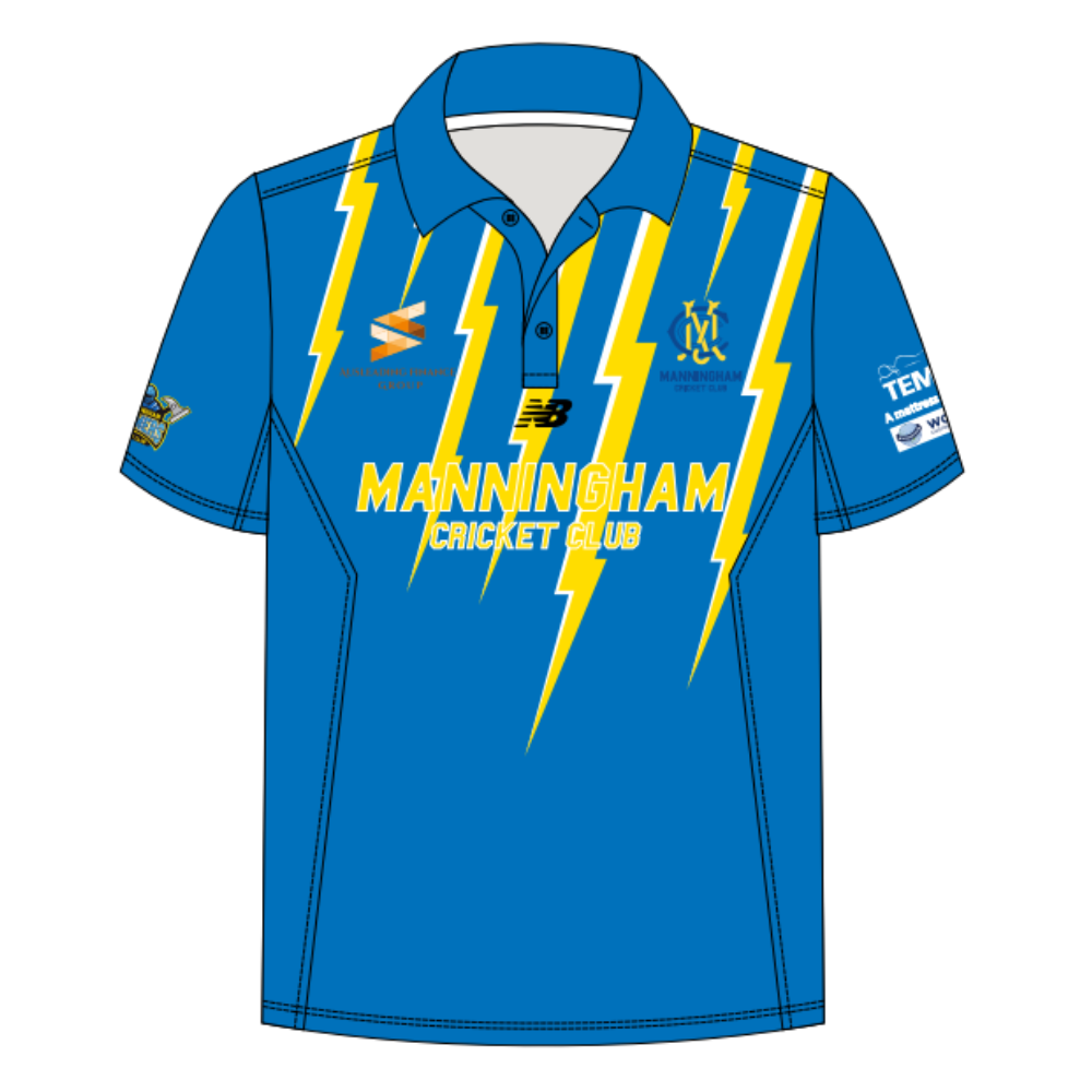 Manningham Cricket Club | PRE-ORDER | NB Unisex Blue Playing Polo - Short Sleeve