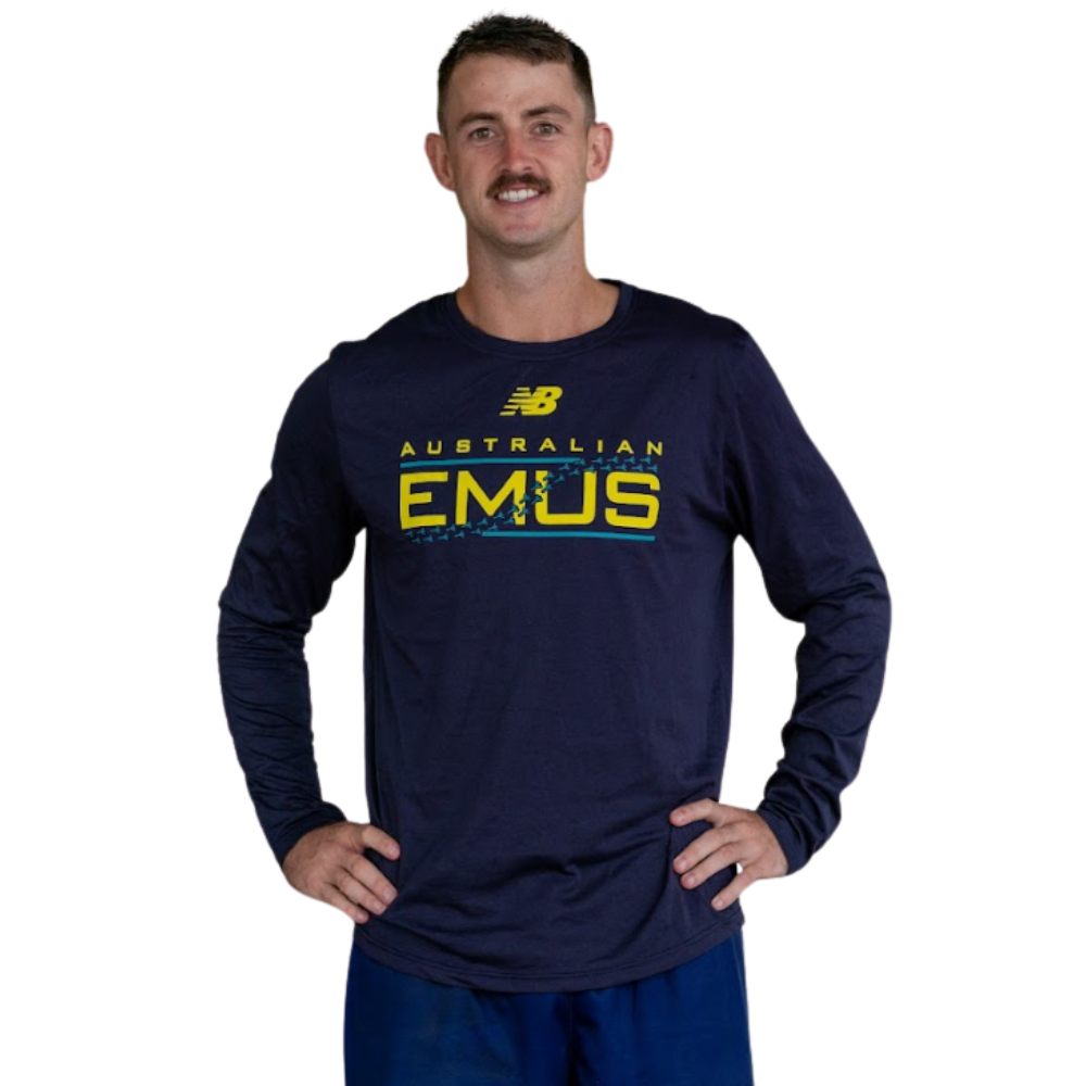 Emus Casual LS Tee - Navy