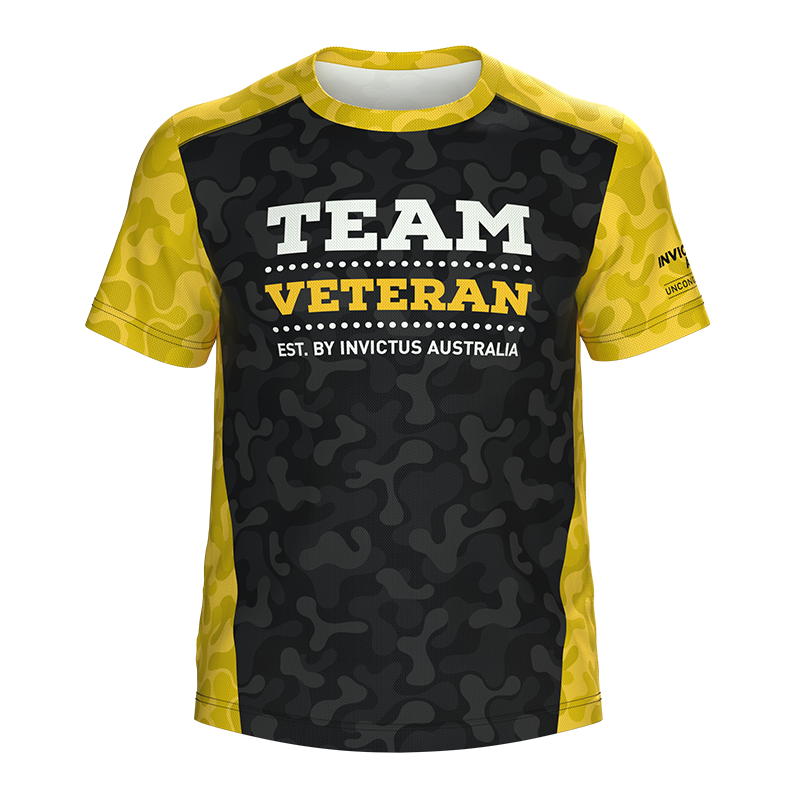 Team Veteran Run Tee - Black