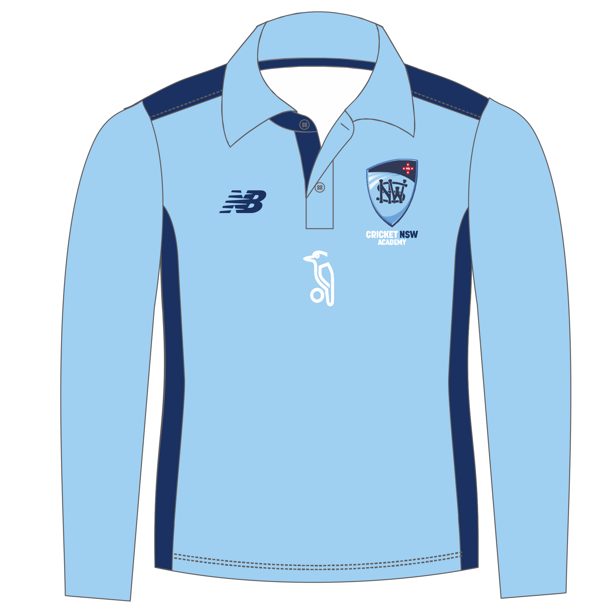 Cricket NSW Academy | New Balance Long Sleeve Training Polo - Womens