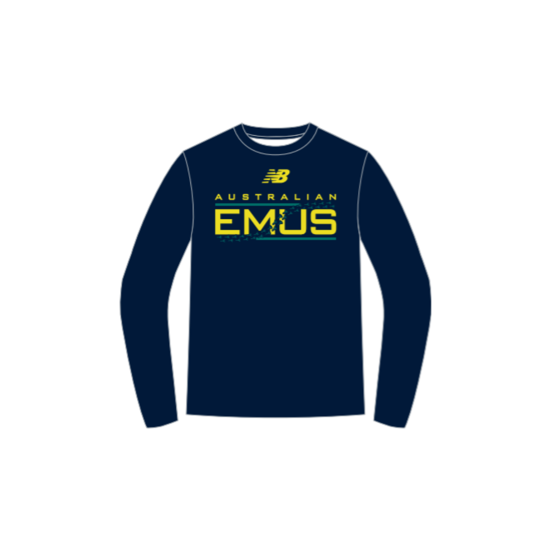 Emus Casual LS Tee - Navy