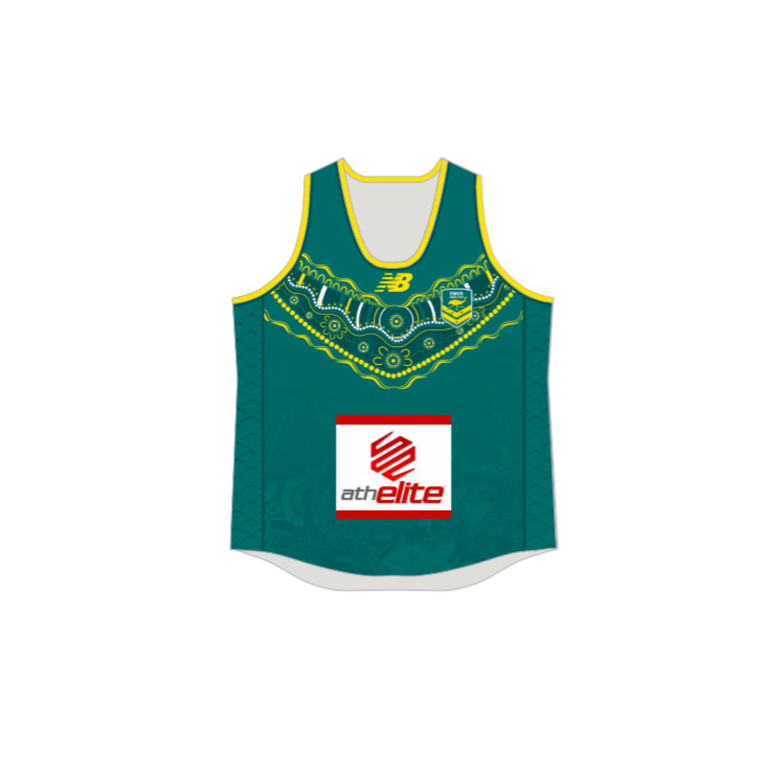 Touch Football Australia | Emus Replica Green Singlet