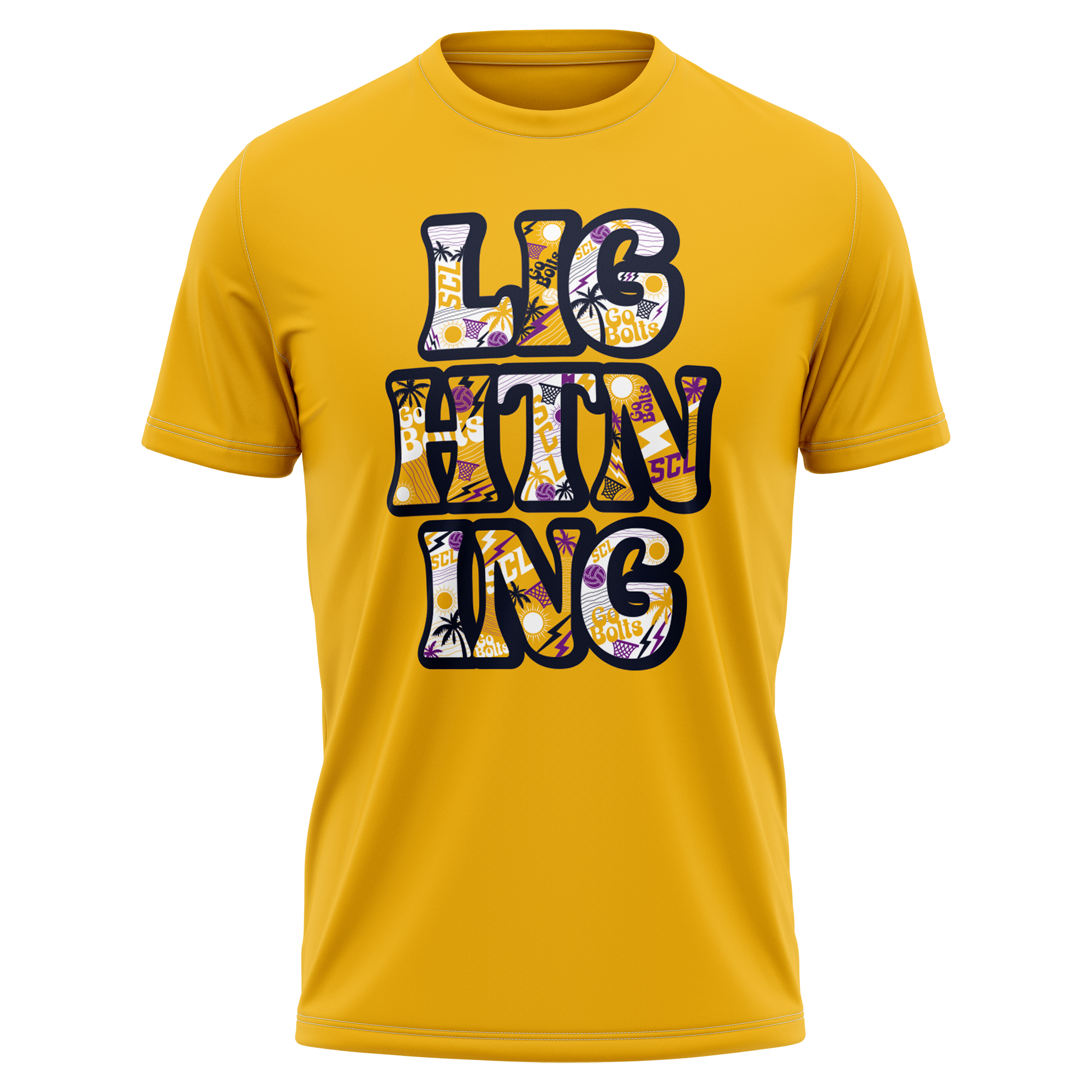 Sunshine Coast Lightning | Gold Supporter Tee - Youth