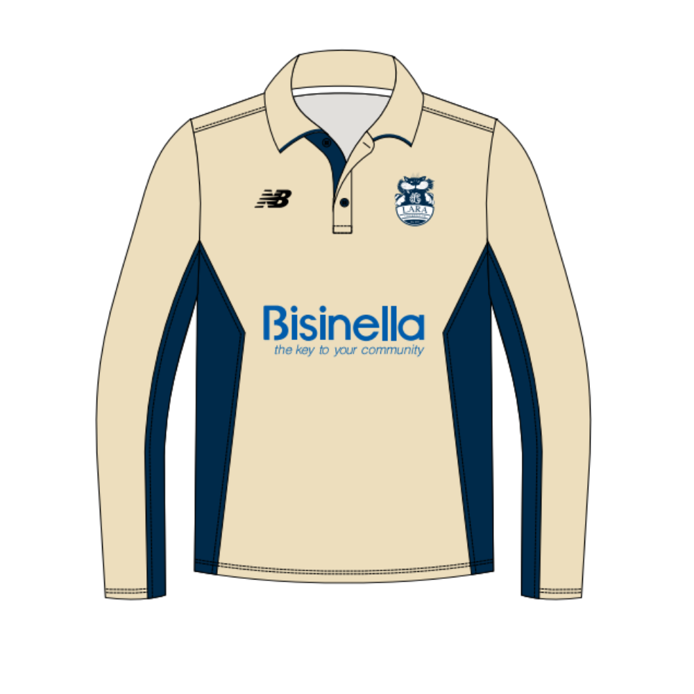 NB Unisex Cream Polo - Long Sleeve