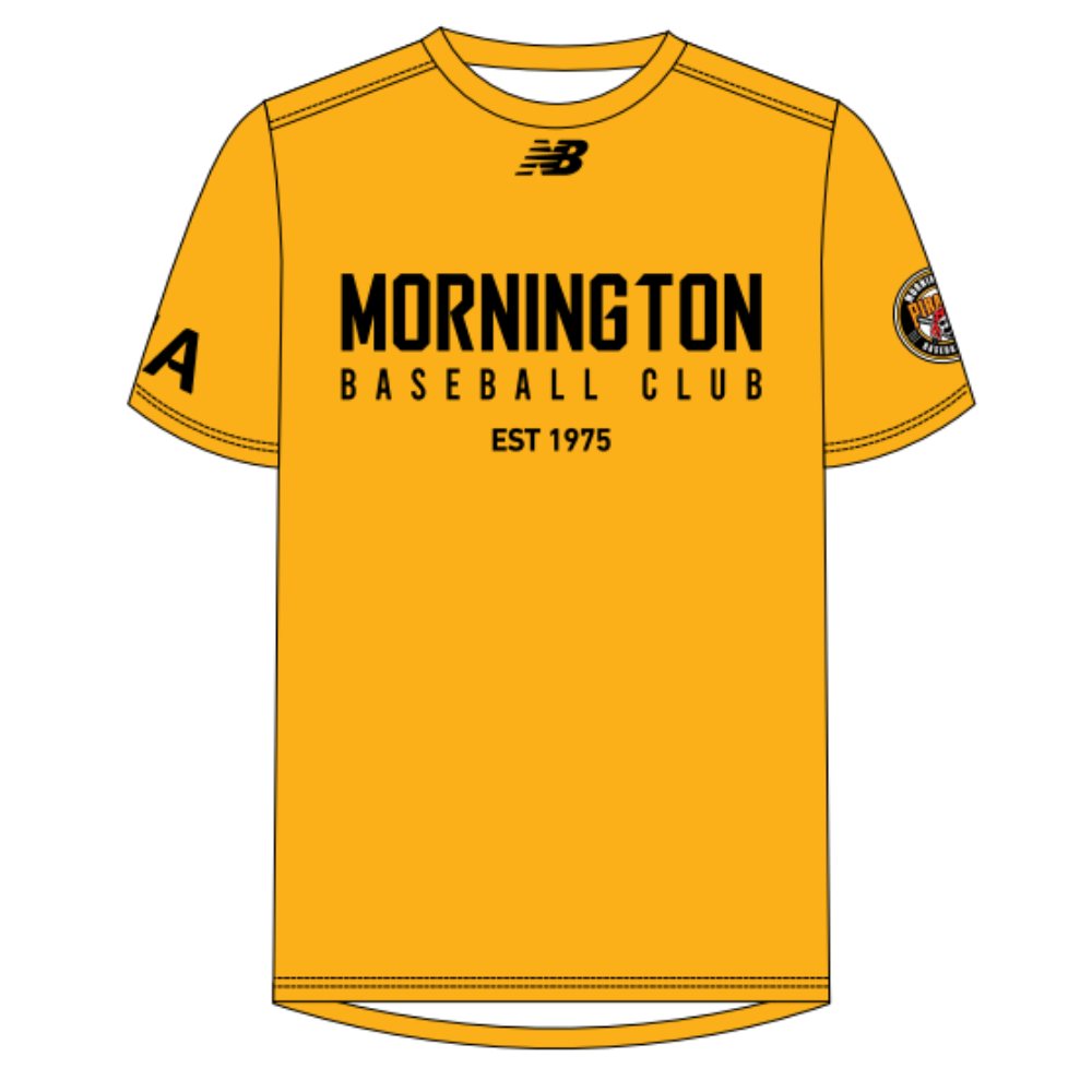 Mornington Baseball Club | PRE-ORDER | NB Unisex Tee - Yellow