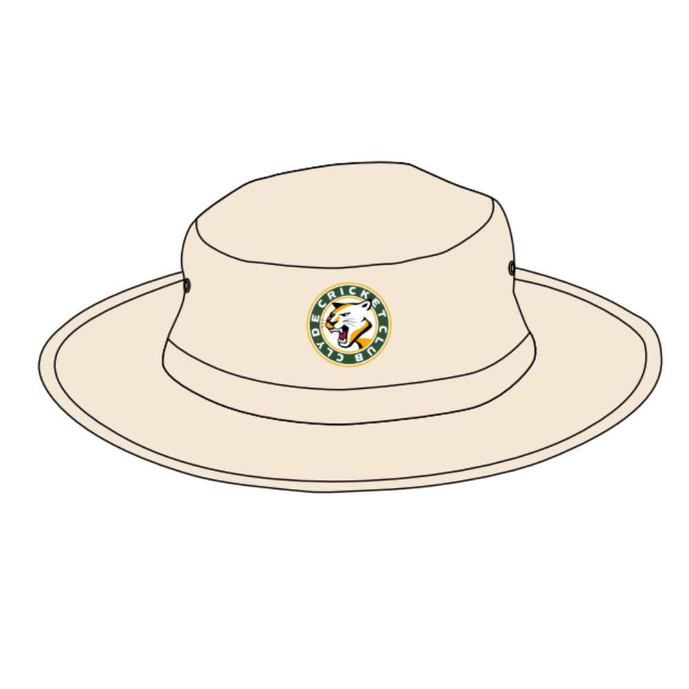 Clyde Cricket Club | PRE-ORDER | NB Wide Brim Cricket Hat - Cream