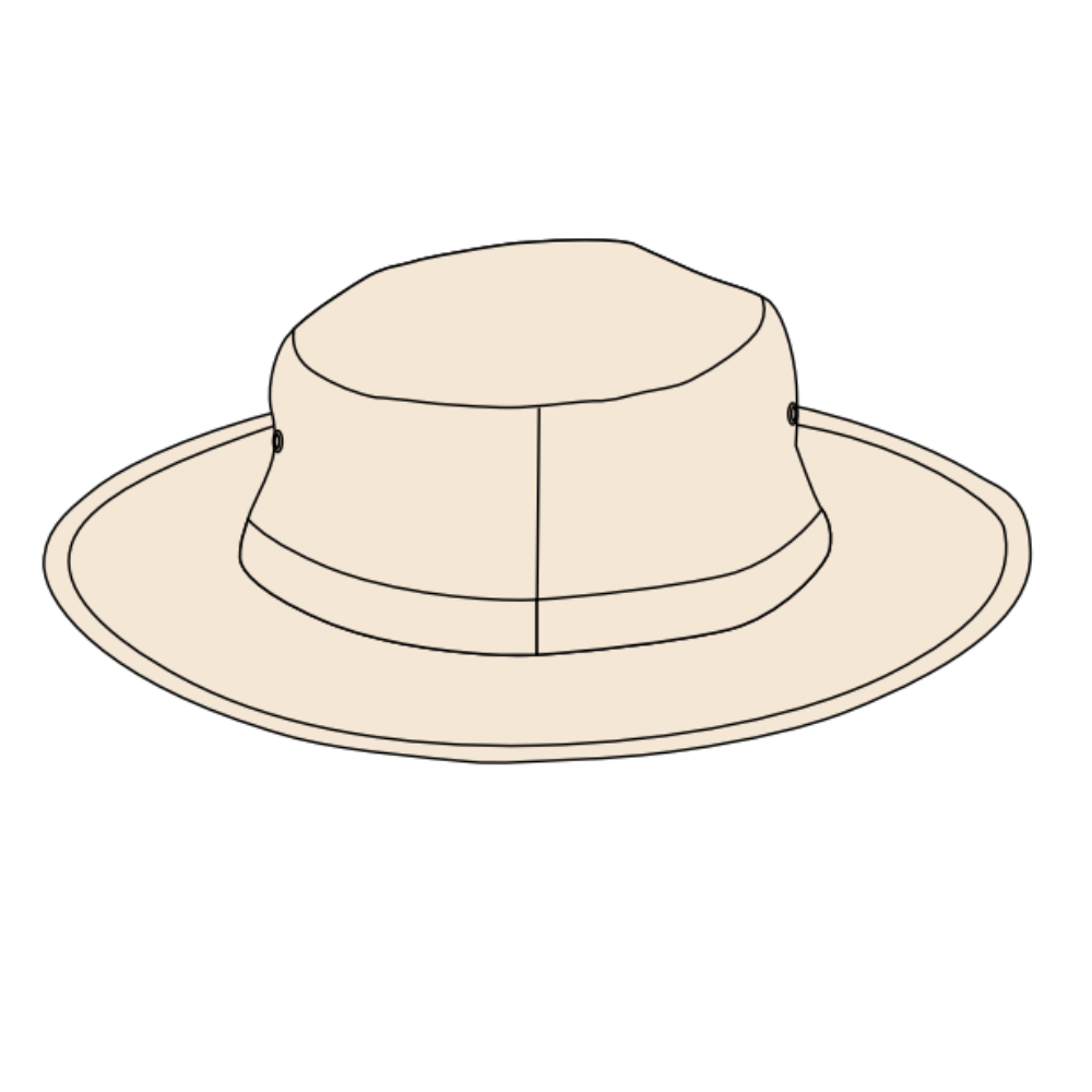 Clyde Cricket Club | PRE-ORDER | NB Wide Brim Cricket Hat - Cream