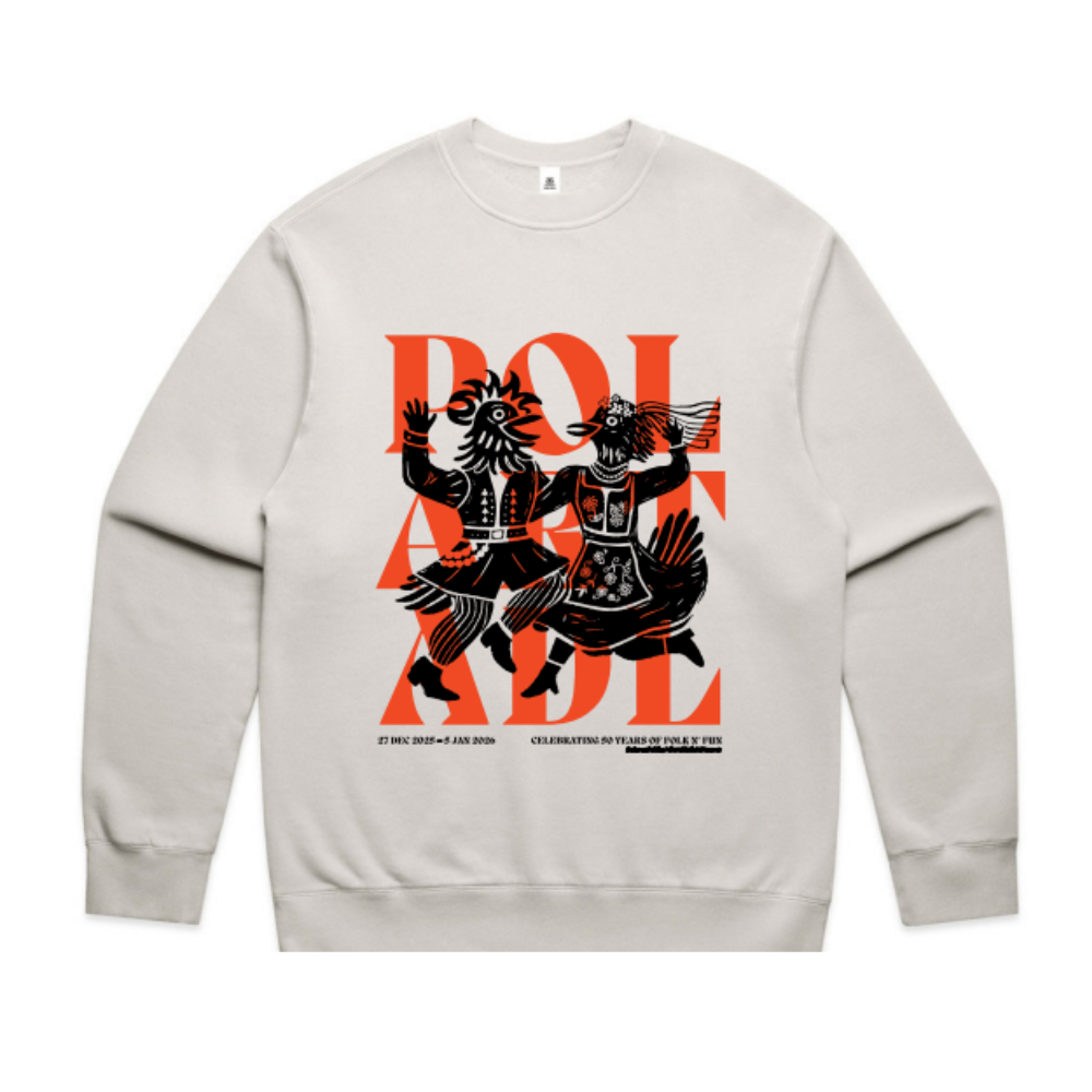 Polart Festival | PRE-ORDER | Unisex Relax Faded Crew - Mascot