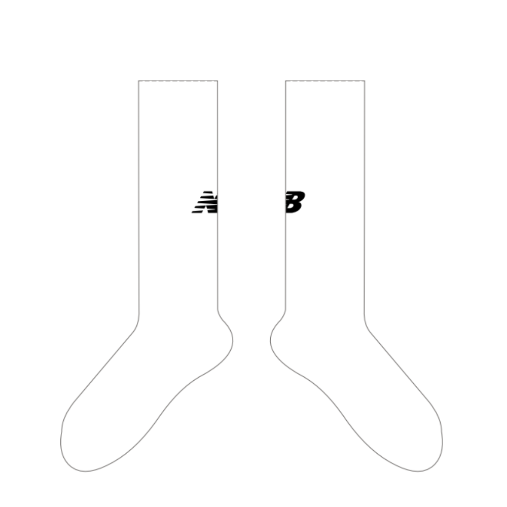 Shepparton Bears FNC | PRE-ORDER | NB Crew Sock - White
