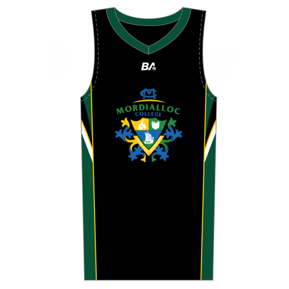 Mordialloc College | PRE-ORDER | BA Unisex Reversible Basketball Jersey
