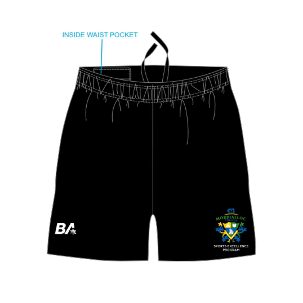 Mordialloc College | PRE-ORDER | BA Unisex Travel Shorts
