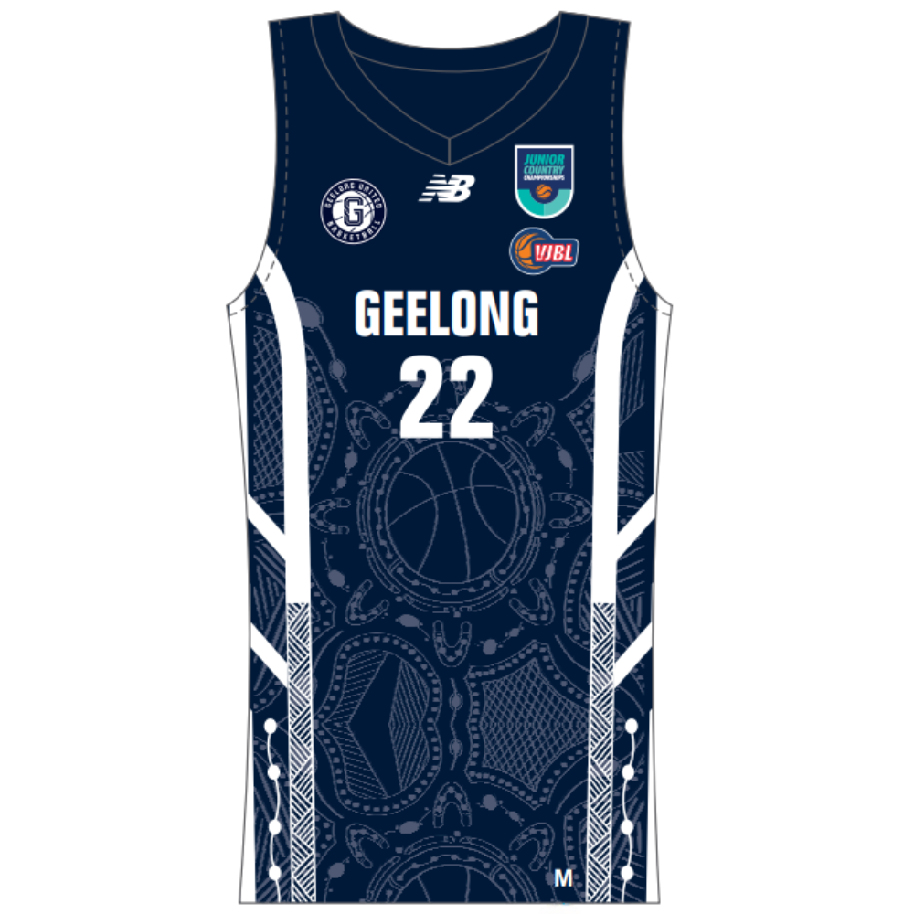 Geelong United Basketball | PRE-ORDER | NB Womens Reversible Basketball Playing Singlet (VJBL)