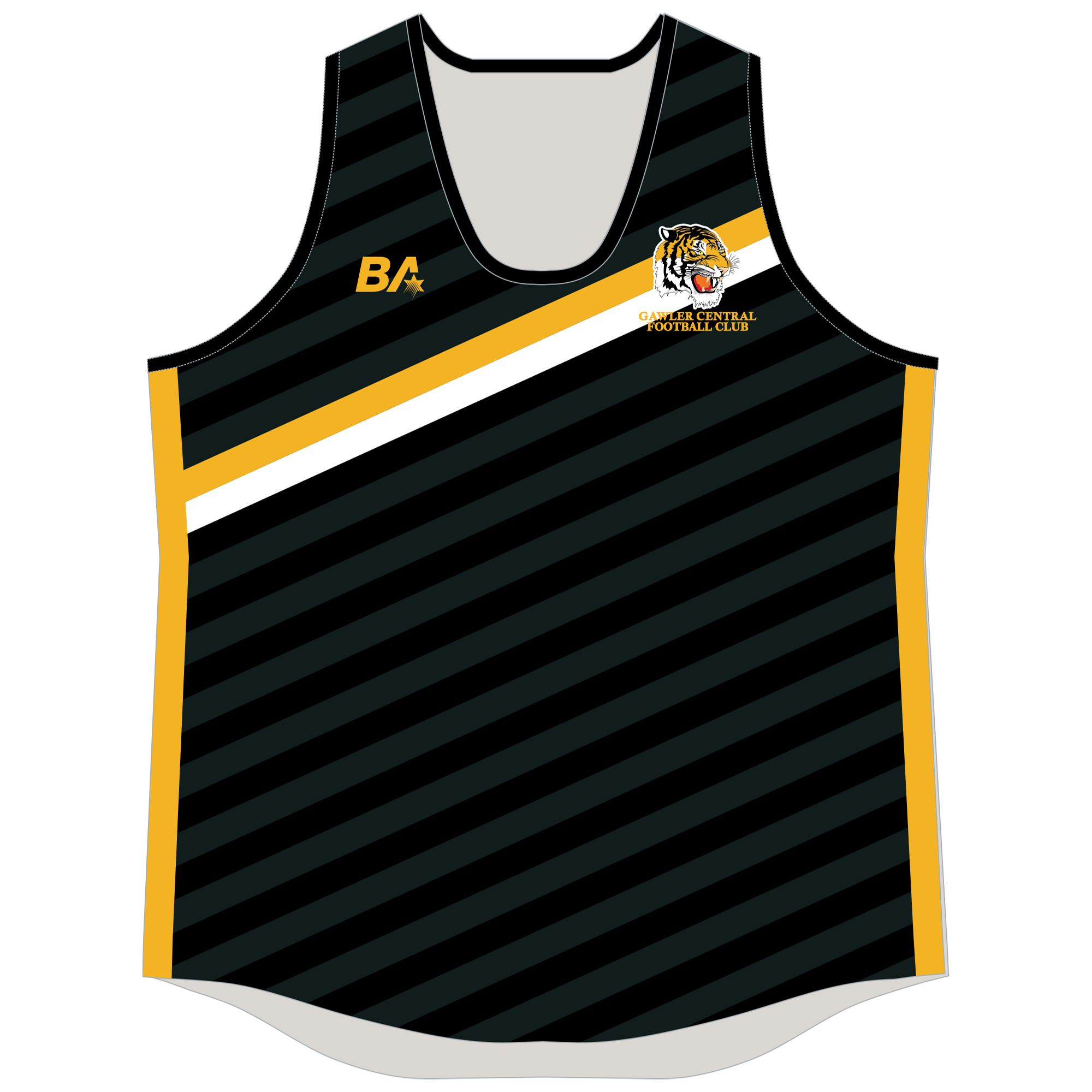 Gawler Central FC | Training Singlet - Black - Womens