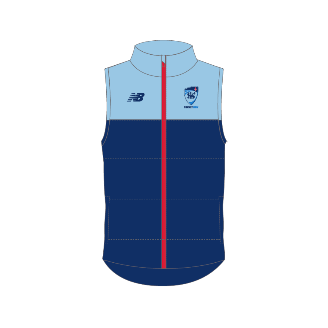 Cricket NSW - STAFF | PRE-ORDER | Puffer Vest - Unisex
