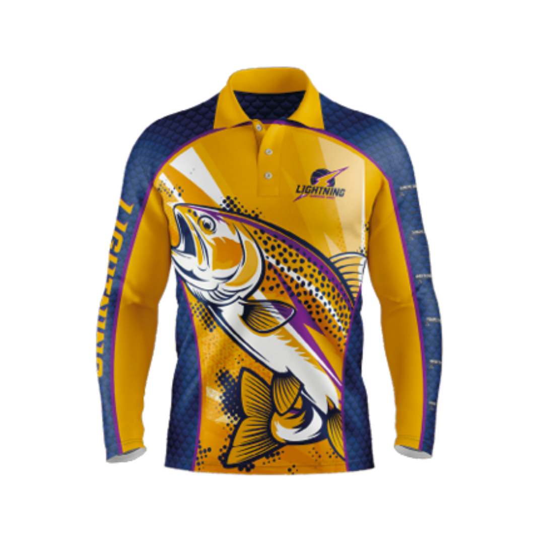 Sunshine Coast Lightning | Fishing Polo Long Sleeve