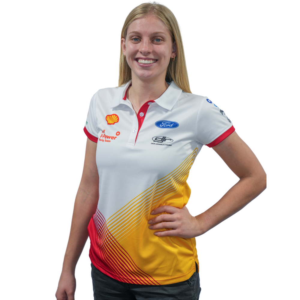 White Travel Polo - Womens