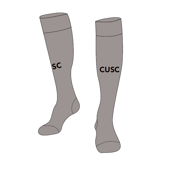 Belgravia Apparel | Sports AU-Cumberland United FC | Goal Keeper Socks - Grey-Cumberland United Football Club