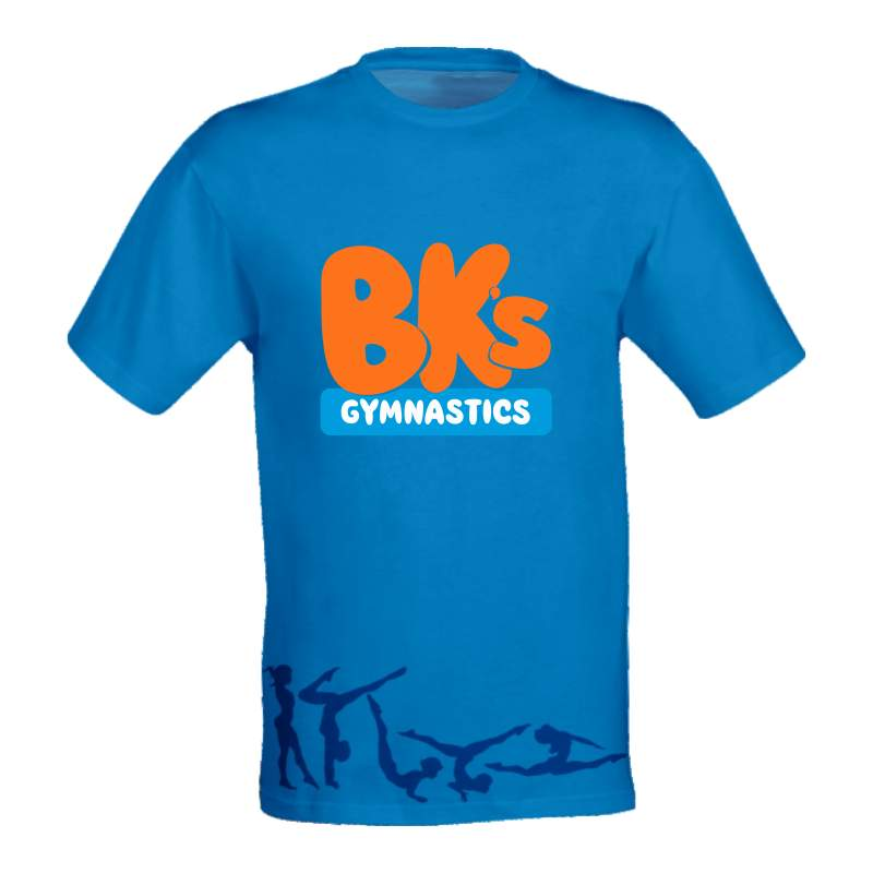 Belgravia Apparel | Sports AU-BK Gymnastics Merch | Sublimated Tee - BLUE-BK Gymnastics - Merch