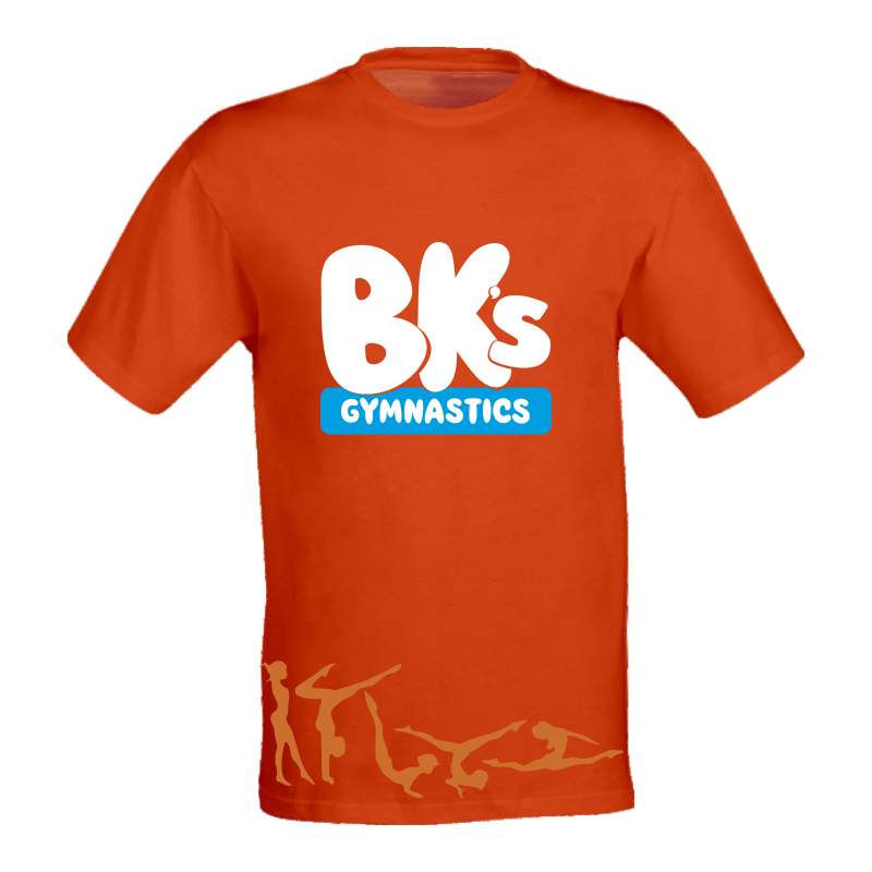 Belgravia Apparel | Sports AU-BK Gymnastics Merch | Sublimated Tee - ORANGE-BK Gymnastics - Merch