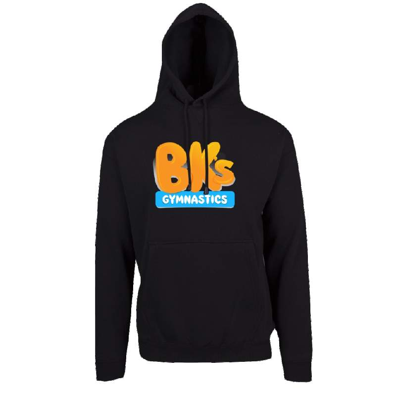 Belgravia Apparel | Sports AU-BK Gymnastics Merch | Fleecy Hoodie - BLACK-BK Gymnastics - Merch