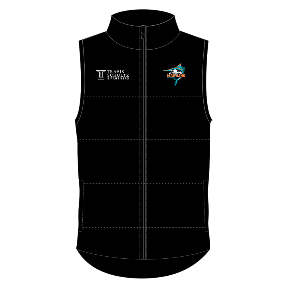 BPL Coastal Marlins | Puffa Vest - Unisex – Belgravia Apparel | Sports AU