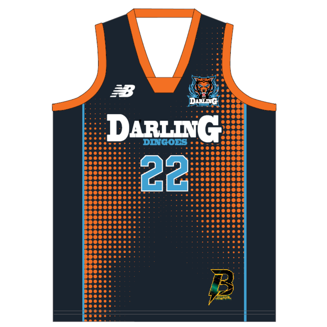 New Balance Supporters Basketball Singlet-Darling Dingoes