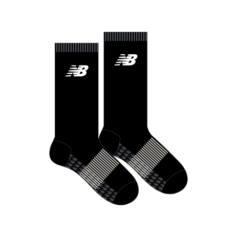 Belgravia Apparel | Sports AU-Adelaide City FC | New Balance Crew Length Socks - Black-Adelaide City Football Club