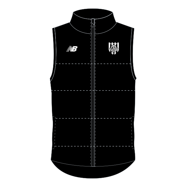Adelaide City FC New Balance Puffer Vest Belgravia Apparel Sports AU
