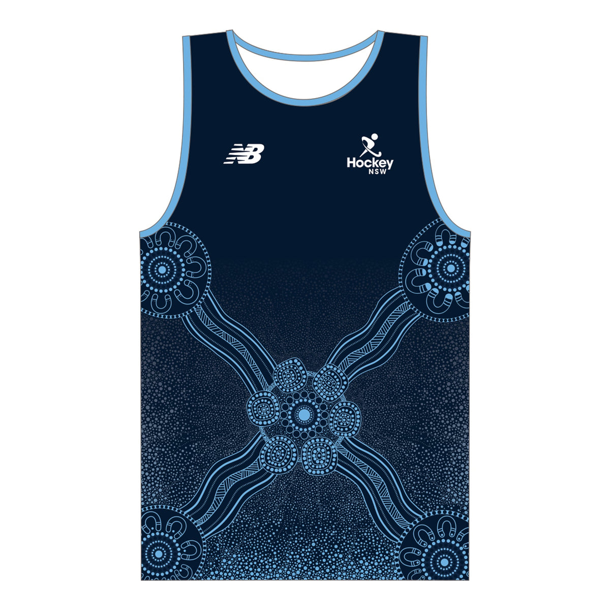 Hockey NSW - Indoor | PRE-ORDER | New Balance Playing Singlet Navy - Unisex
