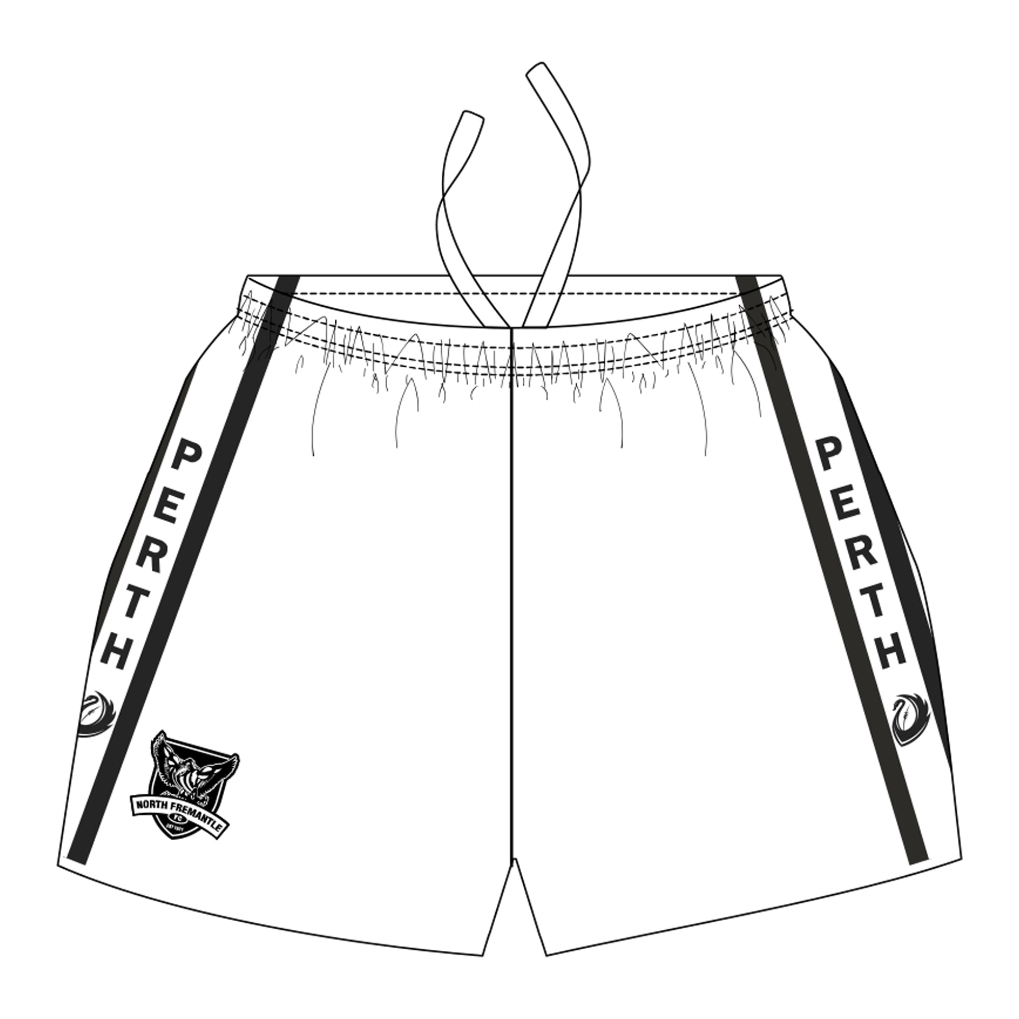 Belgravia Apparel | Sports AU-PFL North Fremantle FC | Mens Away Shorts-North Fremantle Football Club