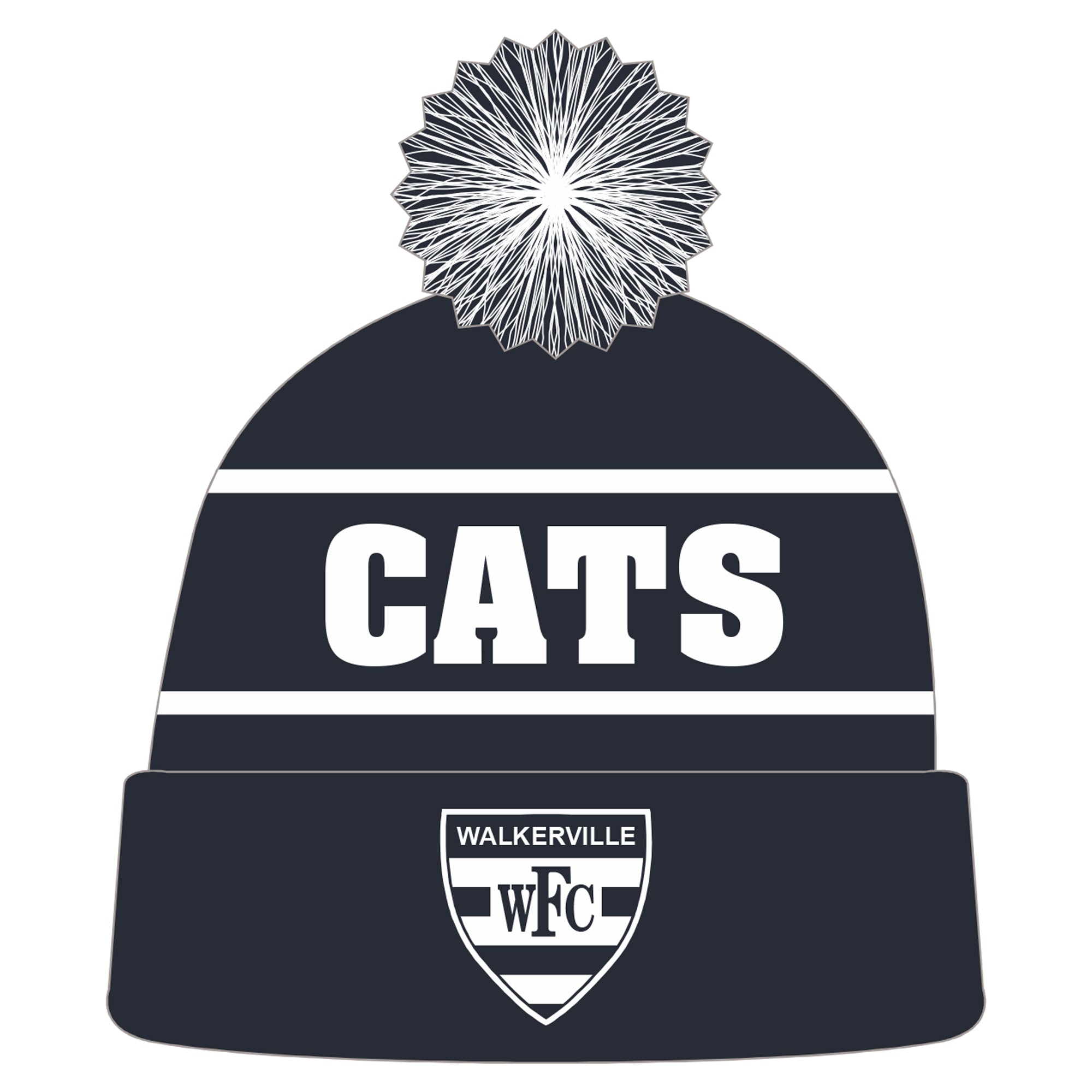 Belgravia Apparel | Sports AU-Walkerville Senior FC | Pom-Pom Beanie-Walkerville Senior Football Club