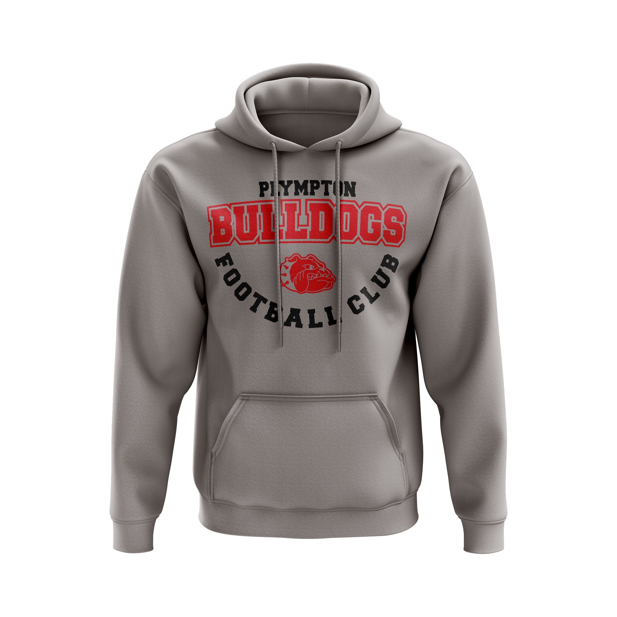 Belgravia Apparel | Sports AU-Plympton Bulldogs FC | Hoodie - Grey-Plympton Football Club