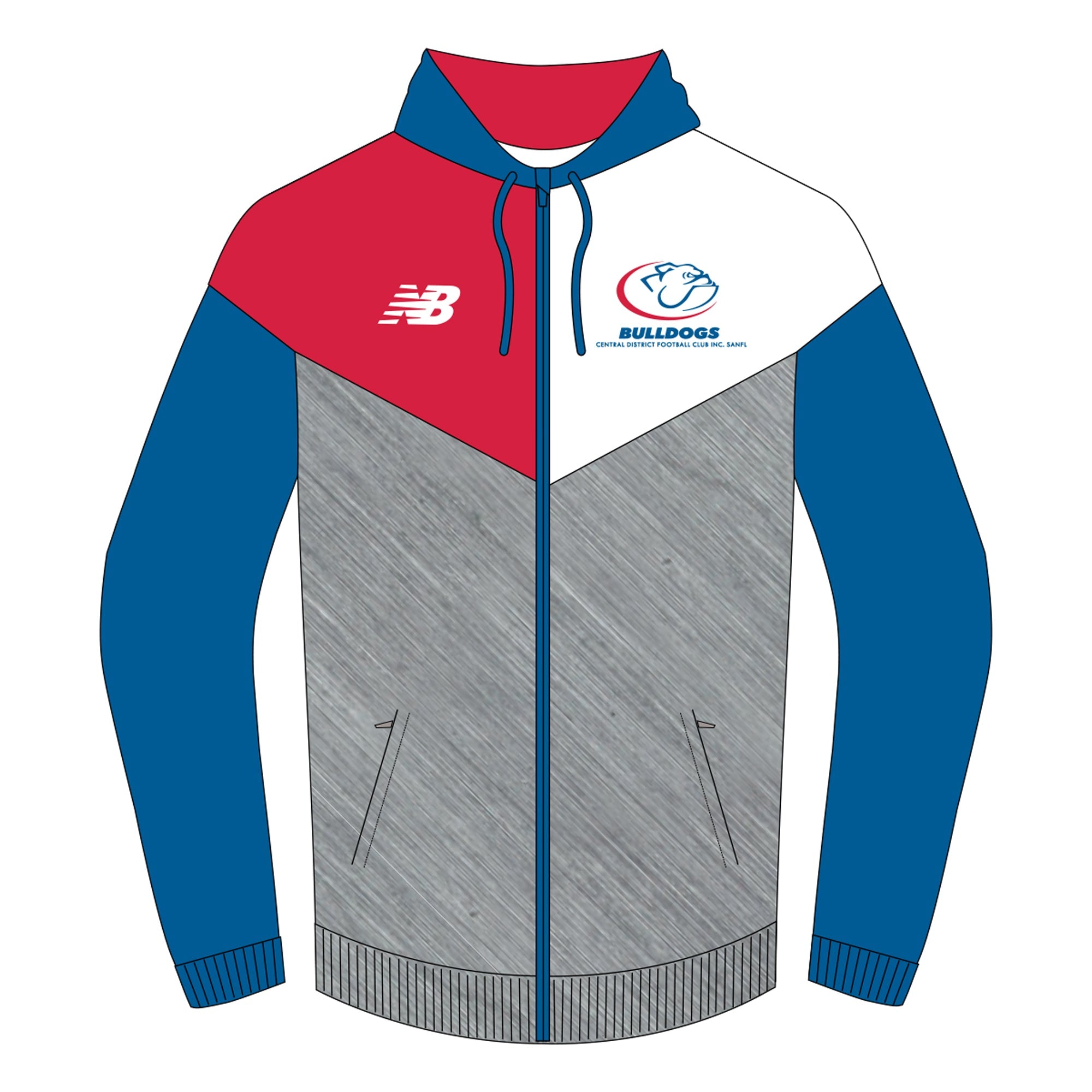 Belgravia Apparel | Sports AU-Central Districts FC | Hooded Jacket-Central District Football Club