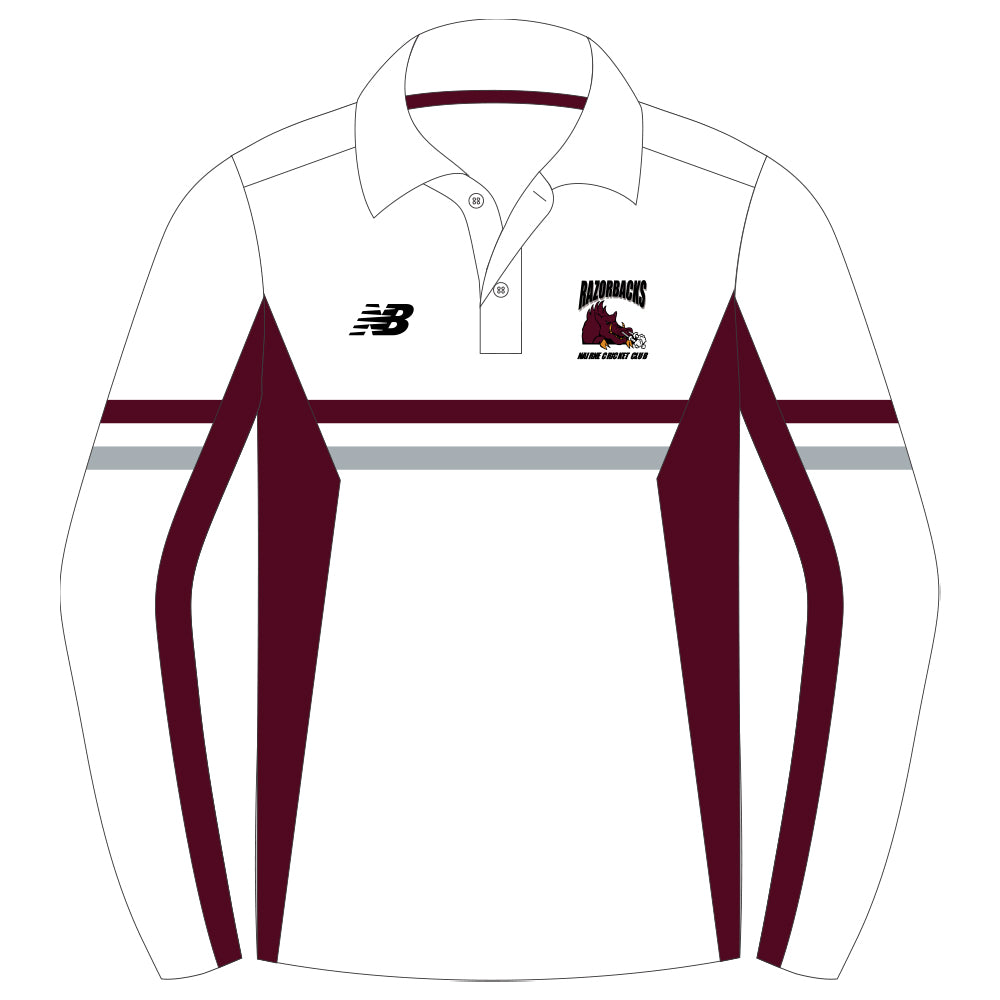 Belgravia Apparel | Sports AU-Nairne CC | PRE-ORDER | New Balance Playing Polo - Long Sleeve-Nairne Cricket Club