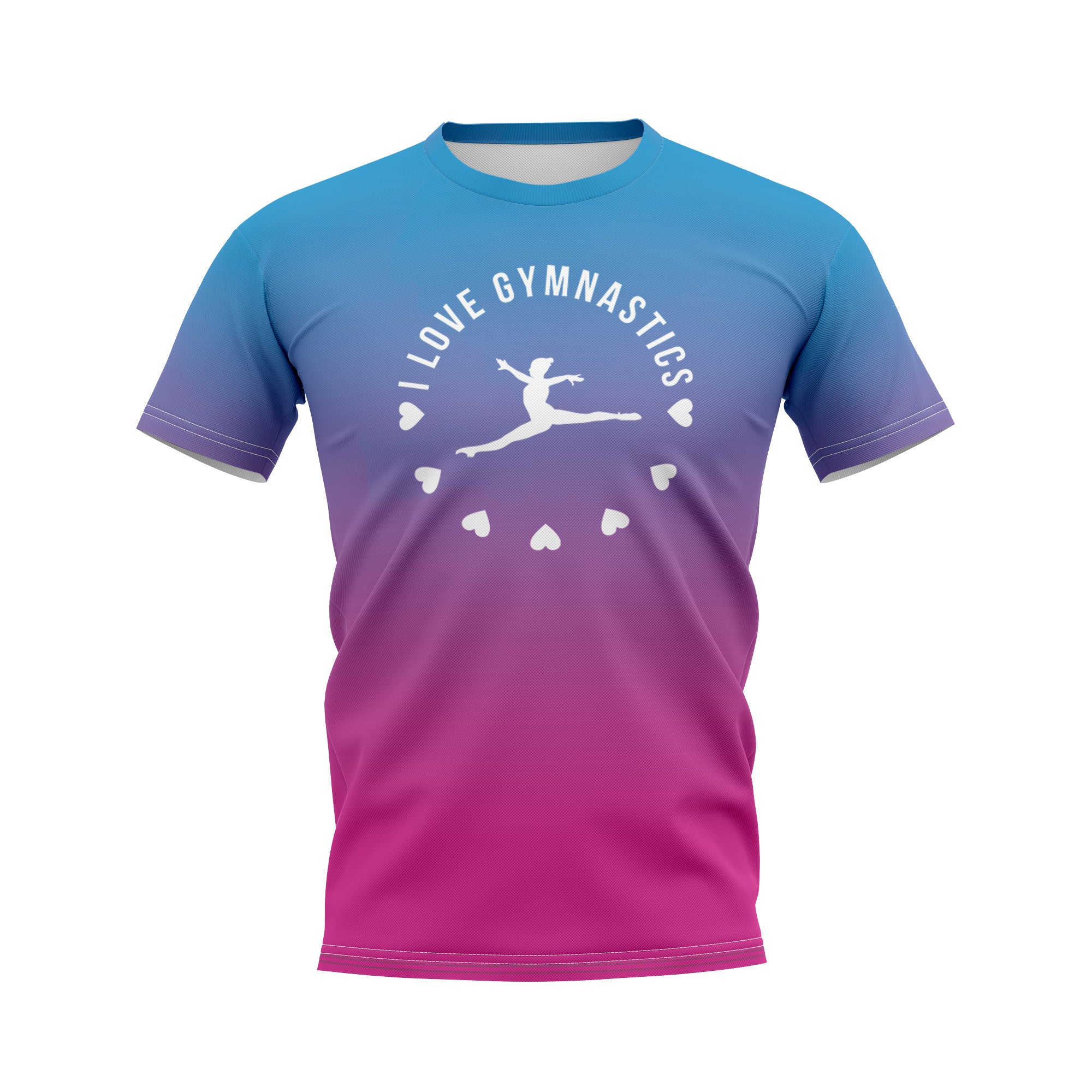 Belgravia Apparel | Sports AU-Body Torque | Love Gymnastics Tee - Ombre/White-Body Torque