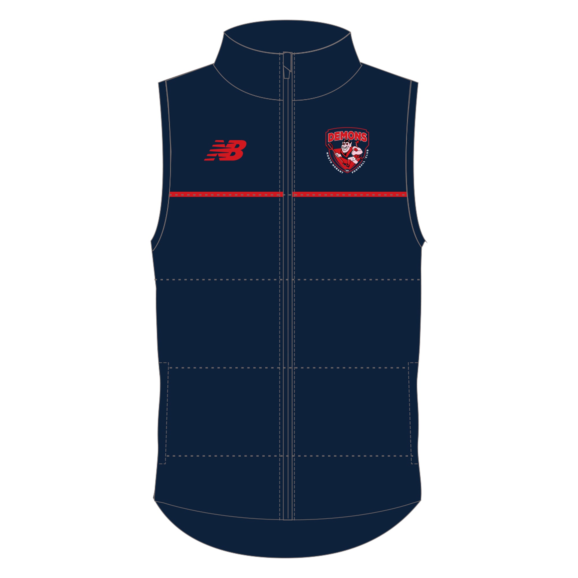 Belgravia Apparel | Sports AU-North Hobart FC | PRE-ORDER | NB Unisex - Puffer Vest-North Hobart Football Club