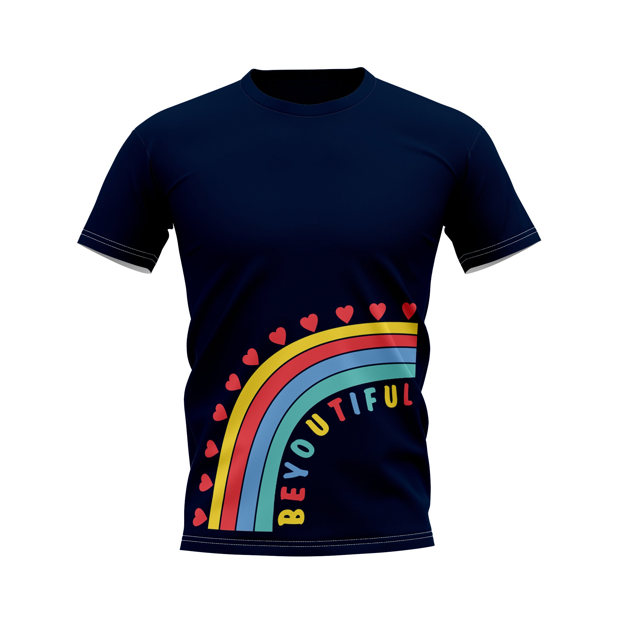 Belgravia Apparel | Sports AU-Body Torque | Rainbow Tee - Navy-Body Torque