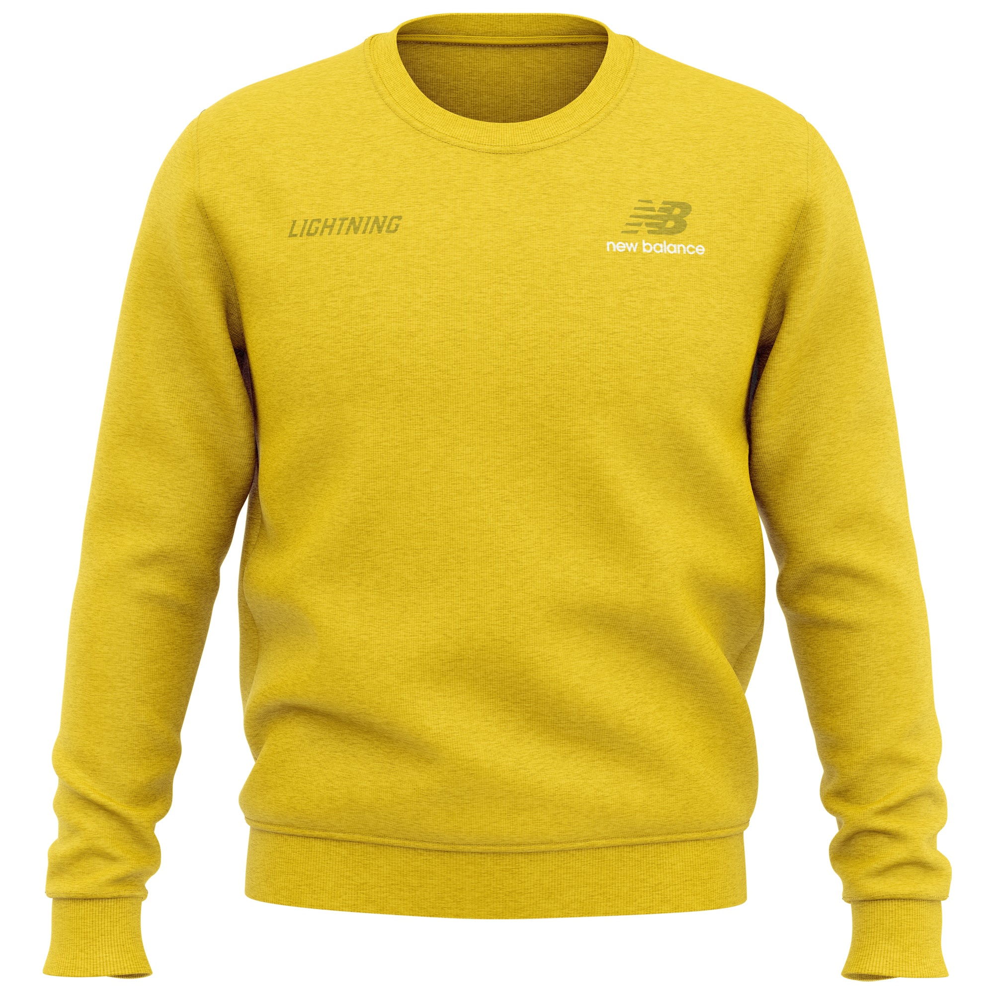 Belgravia Apparel | Sports AU-Sunshine Coast Lightning | New Balance Mustard Crew Neck-Sunshine Coast Lightning Netball Club