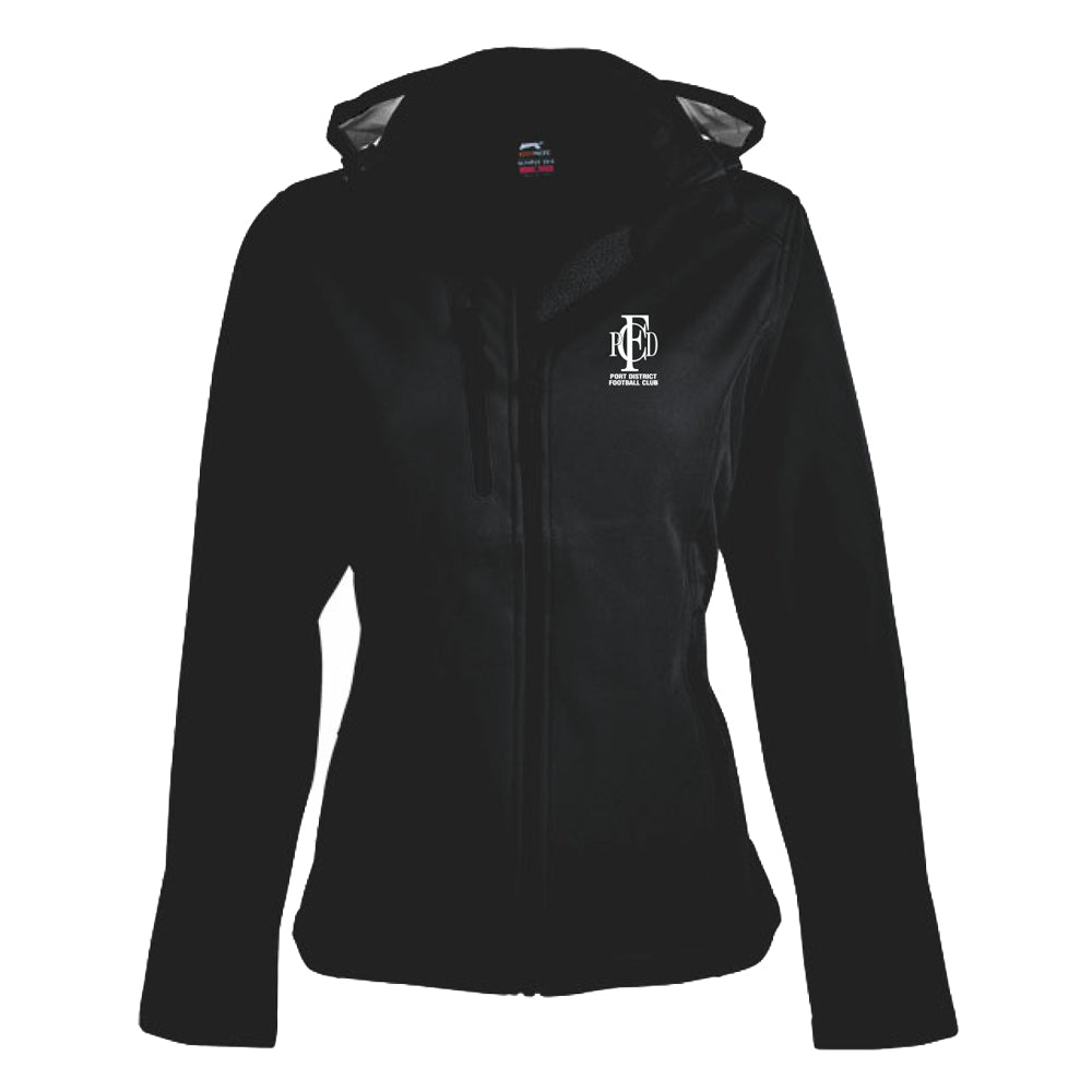 Belgravia Apparel | Sports AU-Port District FC | Soft Shell Jacket  - Female-Port Districts Football Club
