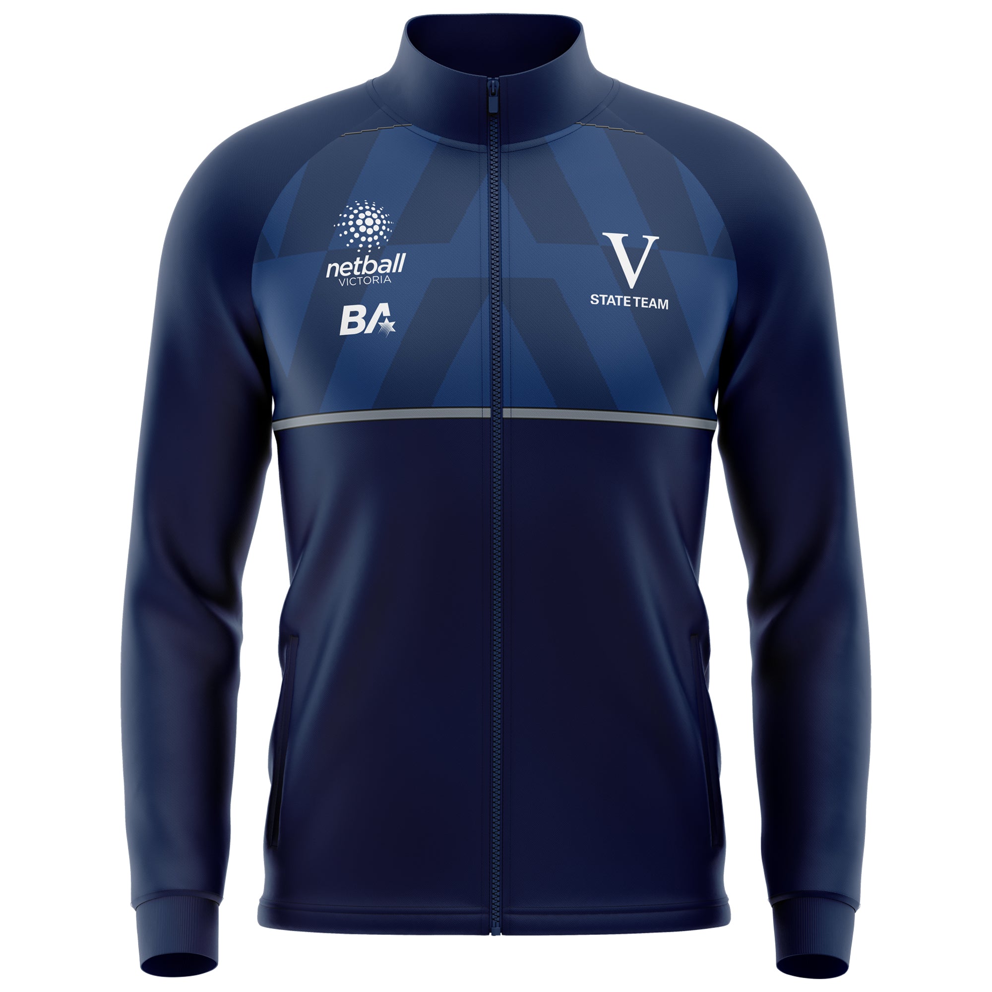 Belgravia Apparel | Sports AU-Netball Victoria | State Team - Unisex Track Jacket-Netball Victoria - State Team
