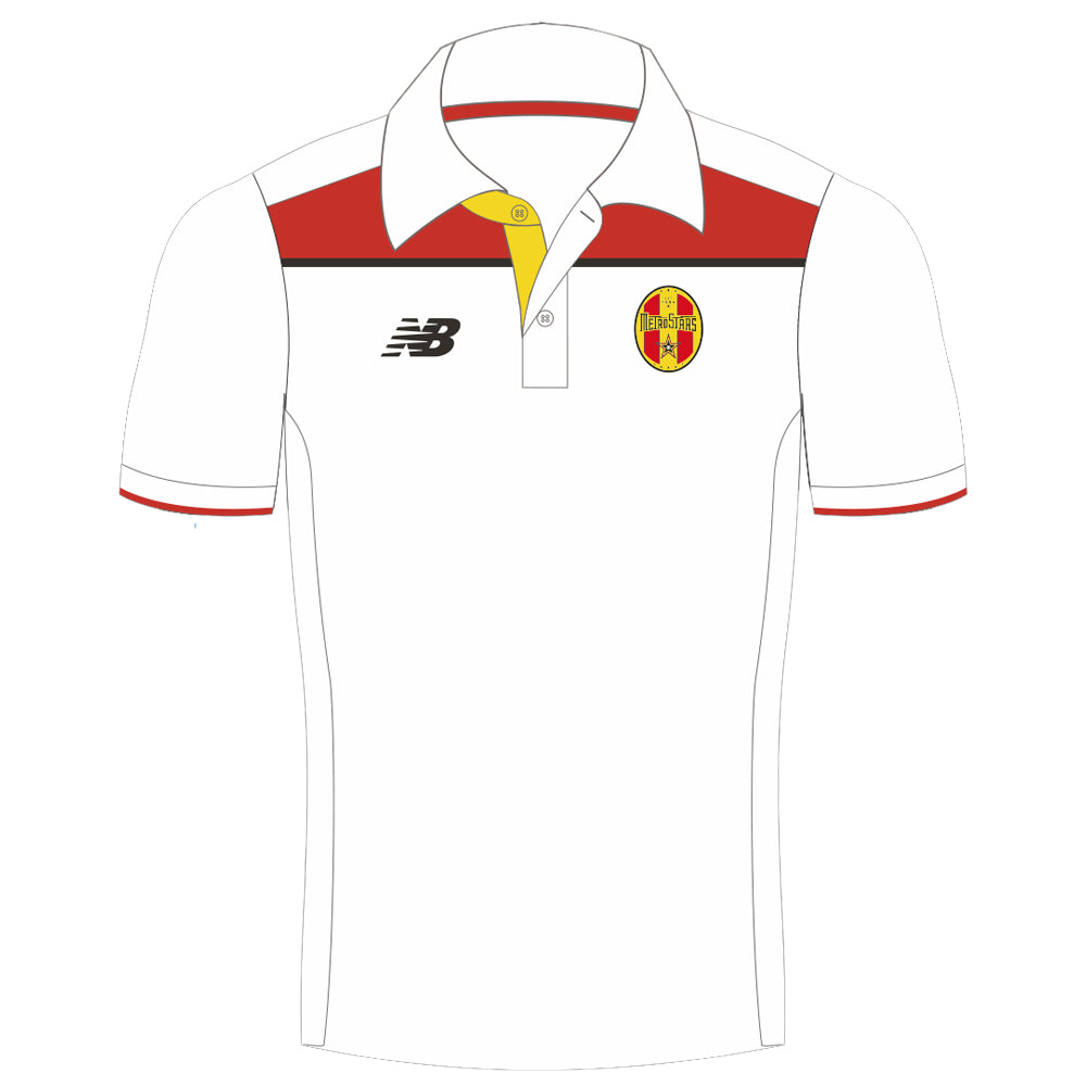 Belgravia Apparel | Sports AU-NE Metrostars SC | New Balance White Polo-North Eastern Metrostars Soccer Club