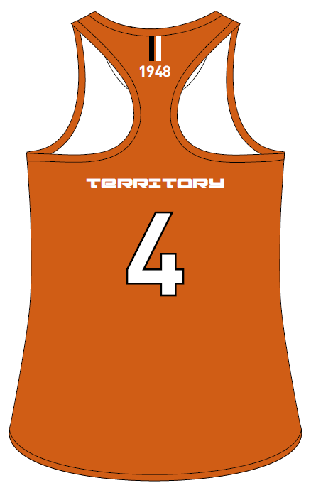 New Balance Ladies Playing Singlet Away-Hockey Northern Territory